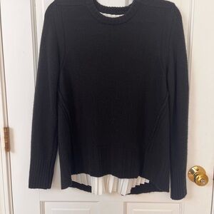 Brochu Walker Wool/Cashmere Black and White Knit Top